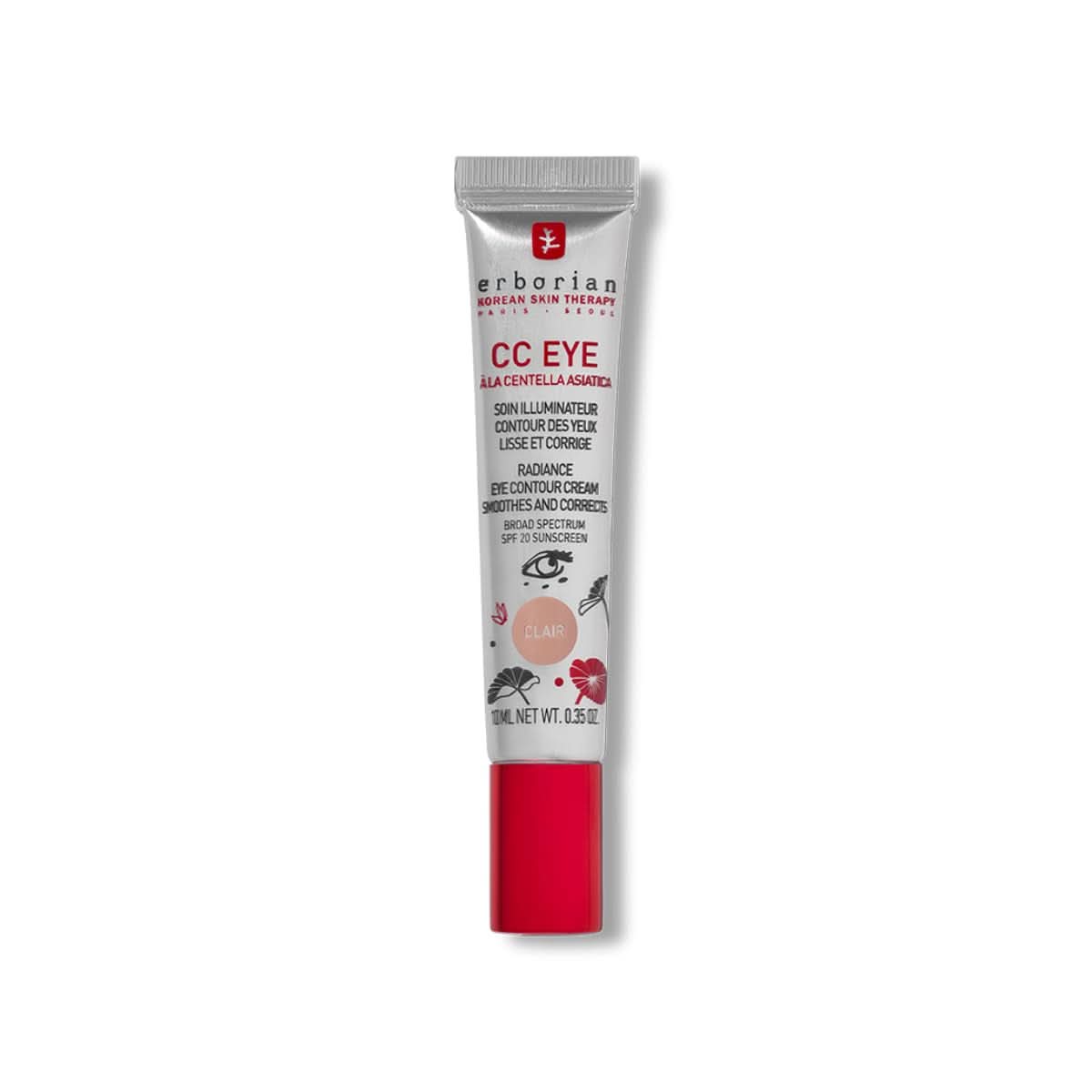 Erborian - CC Eye Cream Gold mit Centella Asiatica - Korrektur der Augenkontur Kosmetik und Schönheit Naty Shop Cc Eye Light