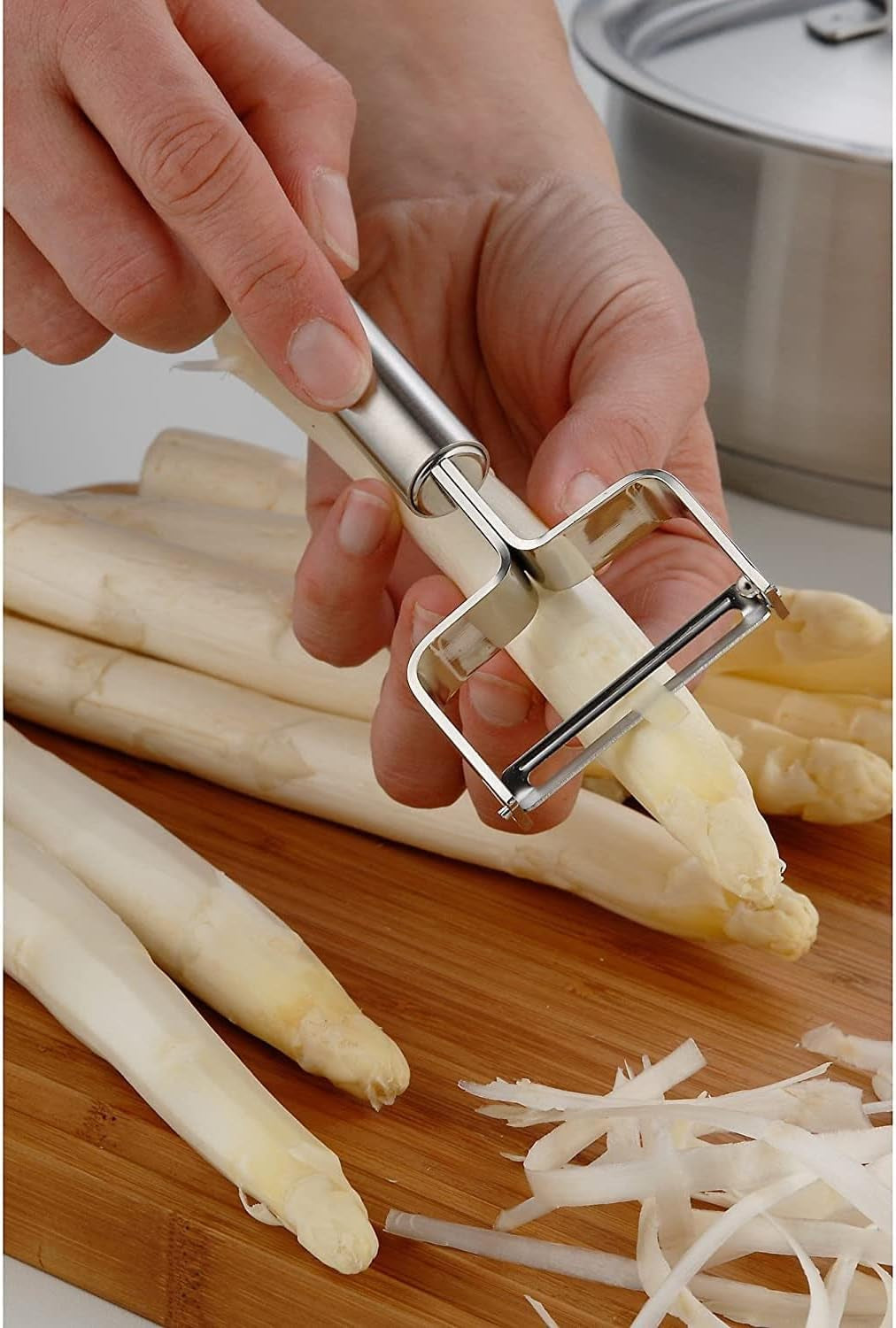 WMF Sparschäler Profi plus 17 cm, Edelstahl Schäler Naty Shop