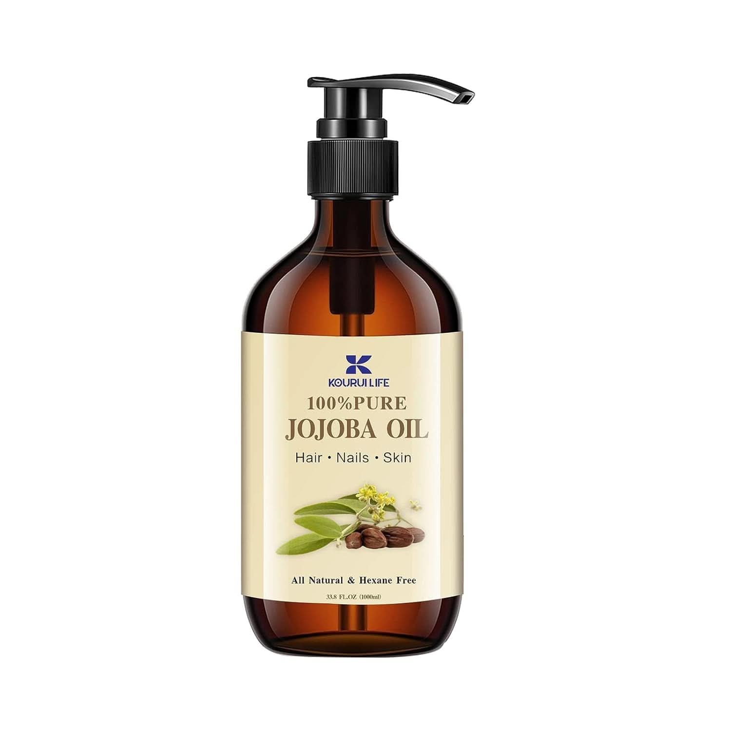 Bio-Jojobaöl 1 Liter, 100 % rein Kosmetik und Schönheit Naty Shop