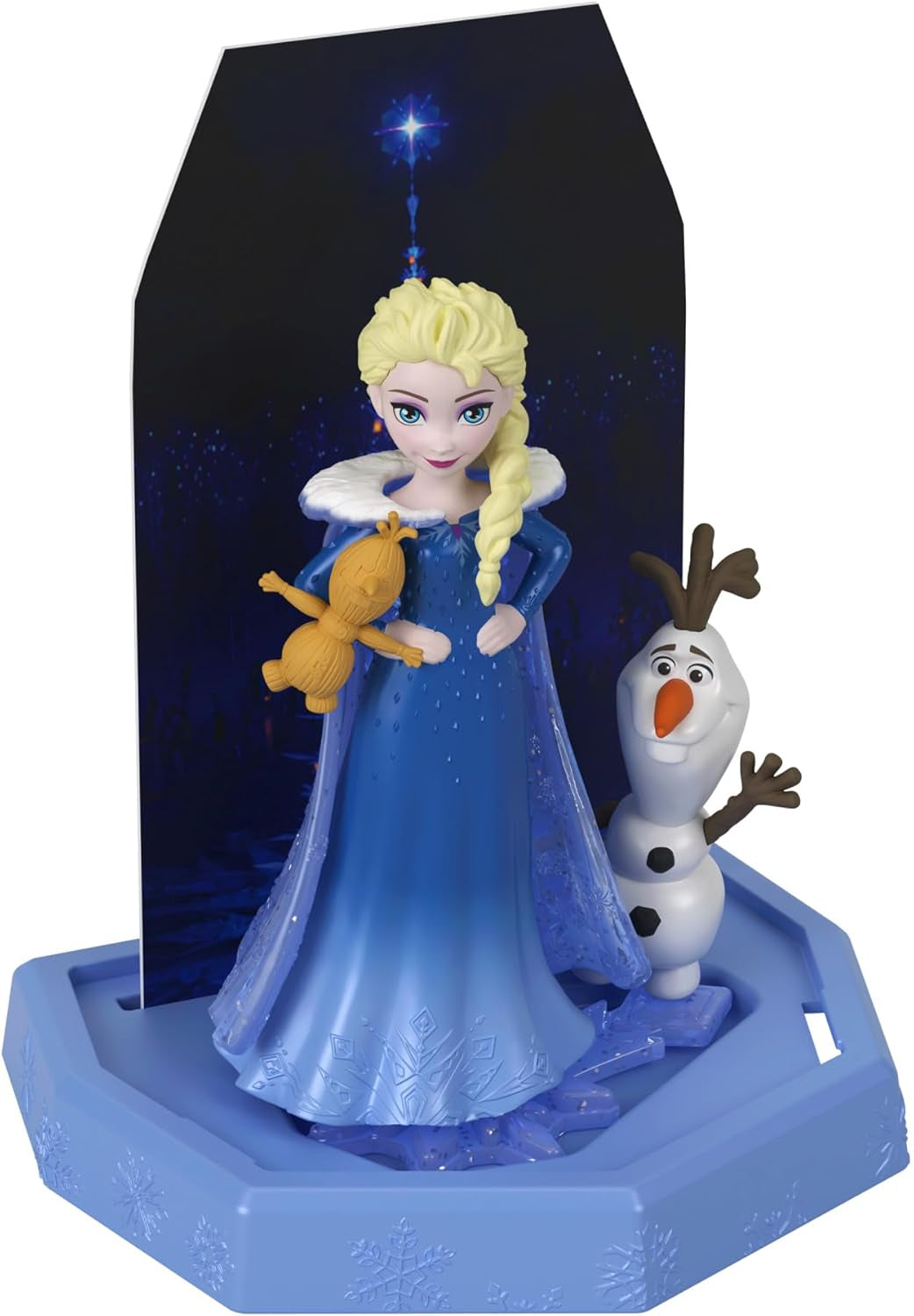 Mattel Disney Frozen Ice Reveal, kleine Puppe mit flauschigem Eisgel und 6 Überraschungen, inklusive Freundfigur und Zubehör (Puppen können variieren) HRN77