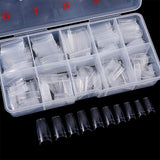 1000 Stück künstliche Nägel, 10 Größen, natürliche Nagelspitzen, künstliche französische Nagelspitzen, künstliche Nagelspitzen, falsche Nagelspitzen, Box, Kunstspitzen für Frauen und Mädchen