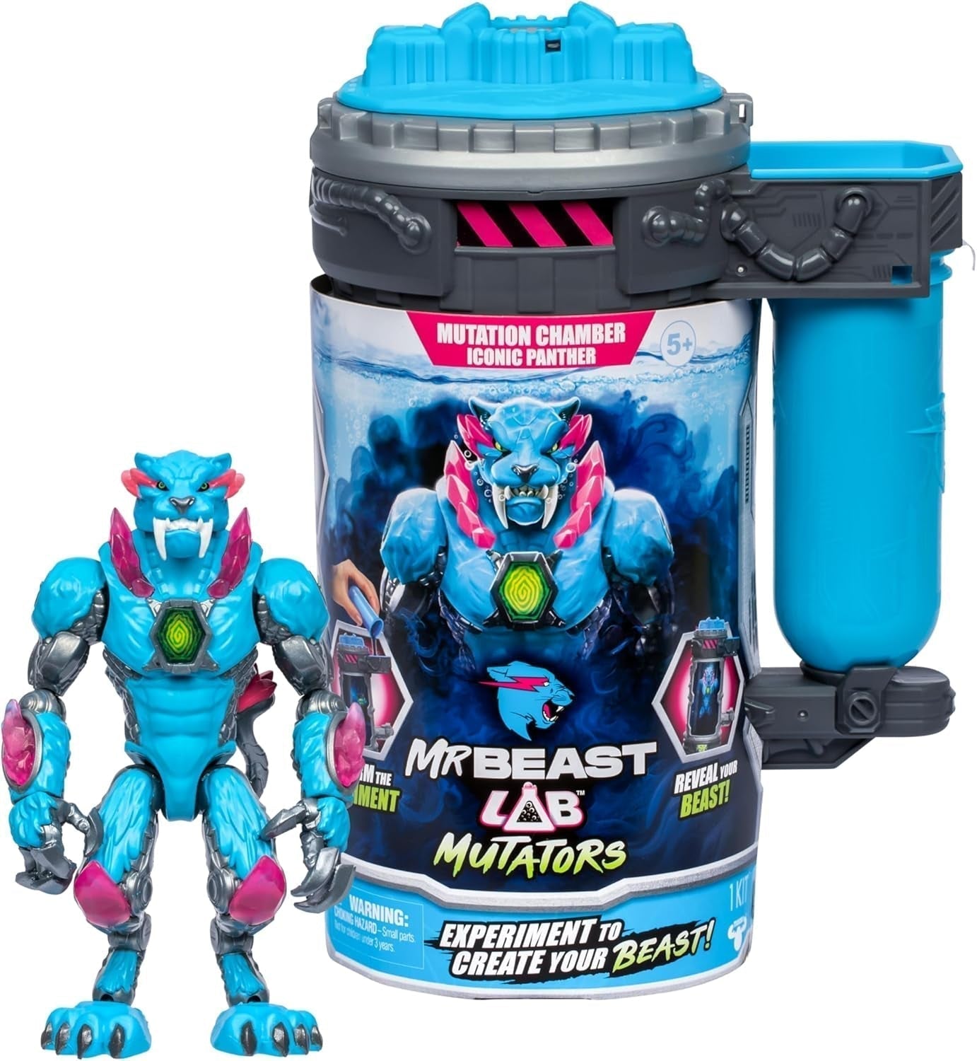 Umzugsunternehmen; Bewegen Sie das ultimative Biest. Erleben und erschaffen Sie die Actionfigur Stealth Panther von Mrbeast. 3 zum Sammeln, Iconic Panther, Stealth Panther, Metallic Panther Actionfiguren Naty Shop Iconic Panther