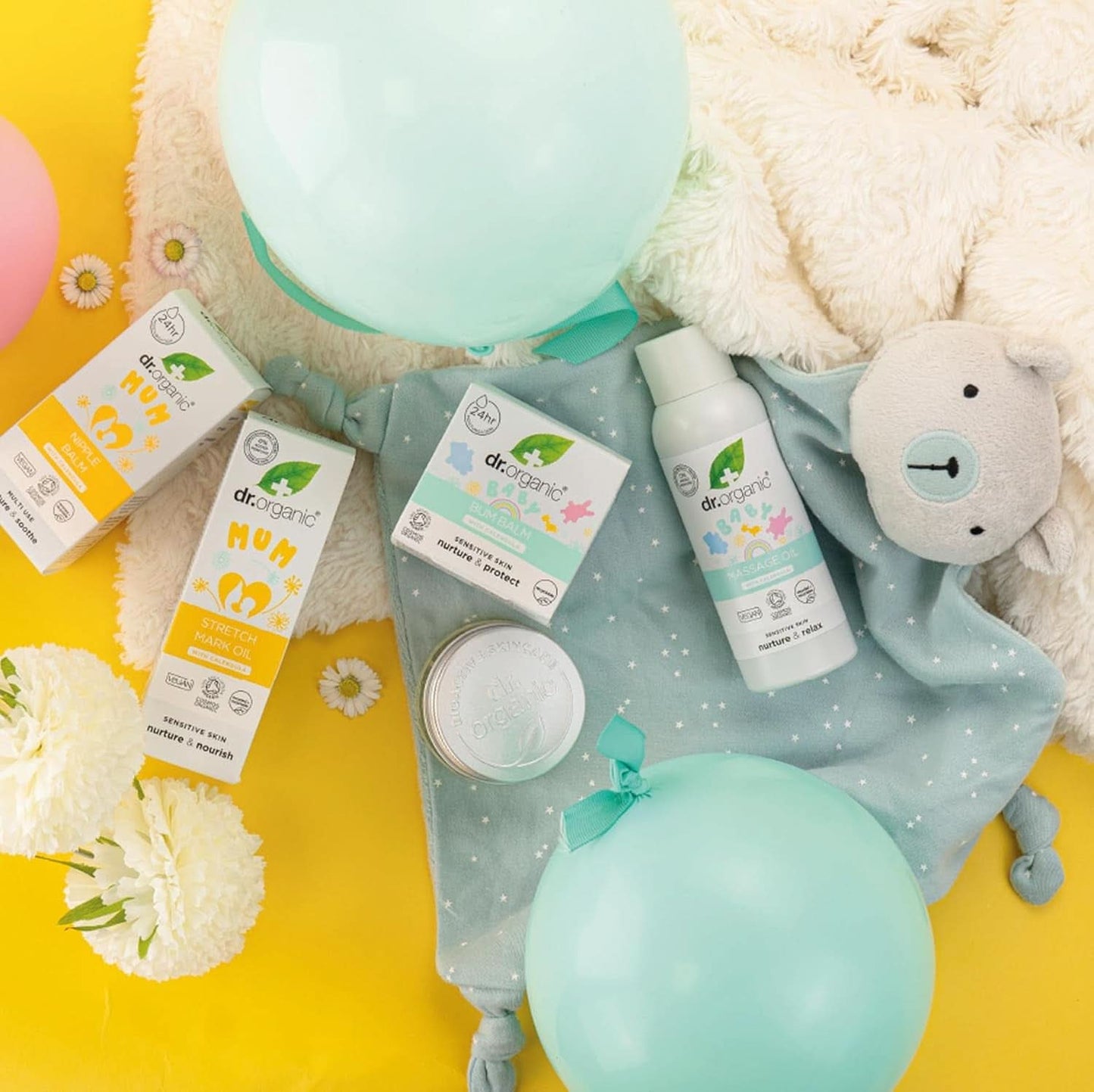 Dr Organic Brustwarzenbalsam mit Ringelblume, Lanolin, natürliche Linderung, für Wunden und rissige Brustwarzen, 30 ml Zubehör Essen und Stillen Bebe Naty Shop
