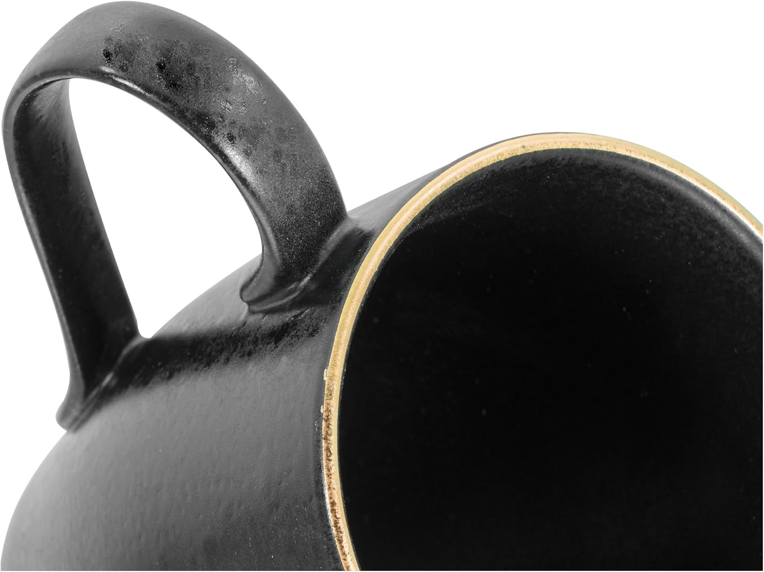 CreaTable, 22699, Serie Industrial Gold BLACK, 16-teiliges Geschirrset für 4 Personen, Kombiservice aus Porzellan, spülmaschinen- und mikrowellengeeignet, hochwertige Herstellung