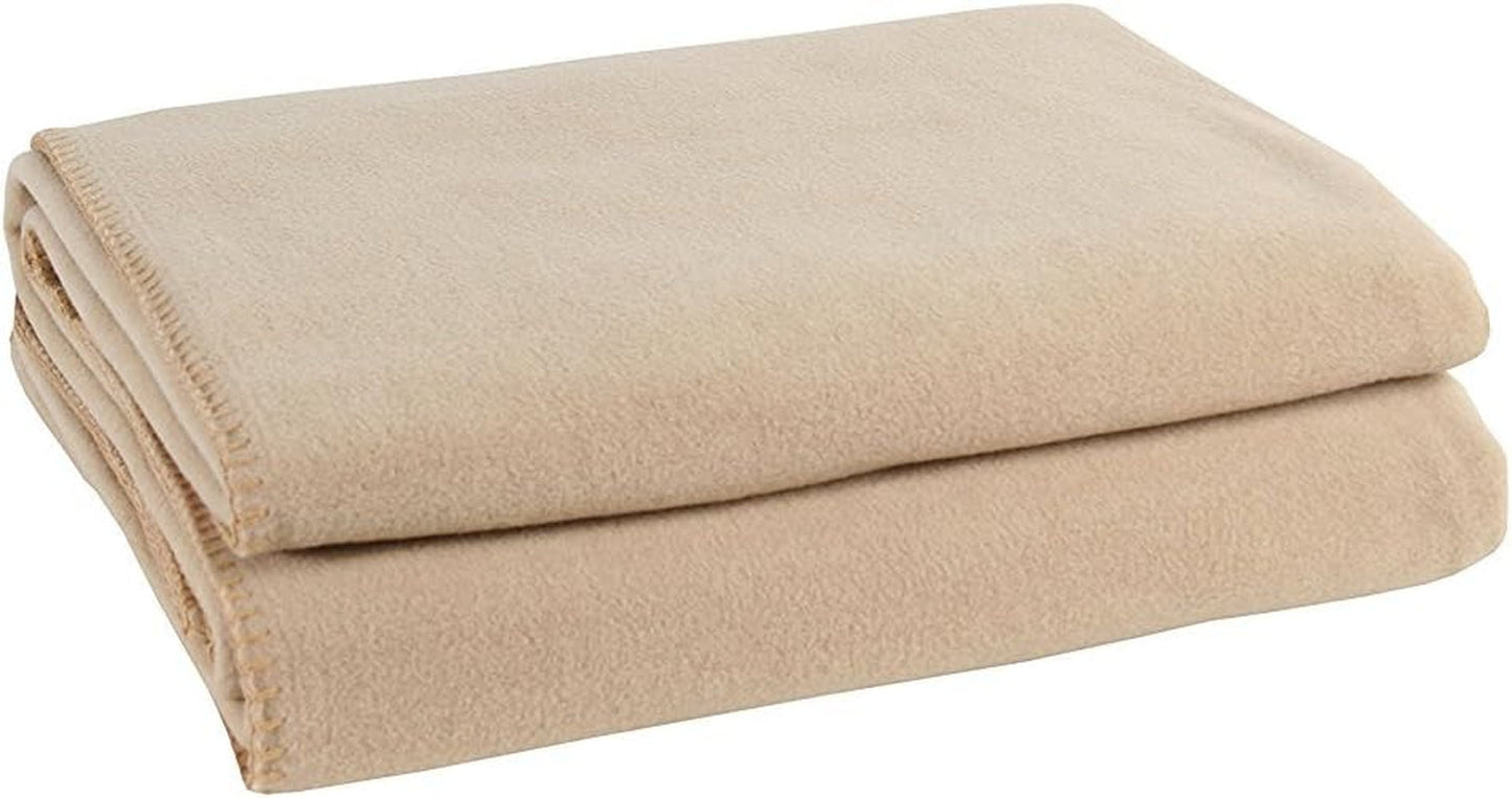 Zoeppritz-Decke in der Farbe: Rot, aus 65 % Polyester, 35 % Viskose, Größe: 160 x 200 cm, 103291-235-160 x 200 Zoeppritz-Betten und -Bezüge seit 1828 040 Sand 160 x 200 cm