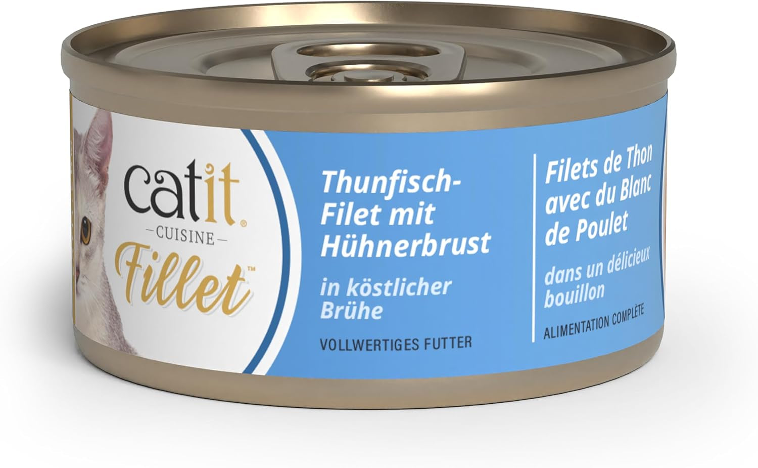 Catit Cuisine - Thunfischfilet mit Hähnchenbrust in Köstlicher Brühe, 75g