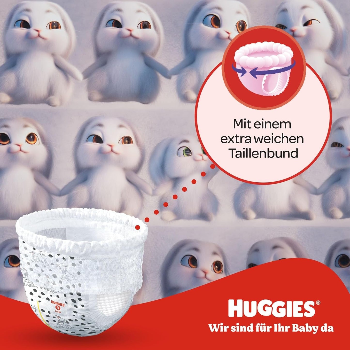 Huggies Little Movers Disney-Hosen, Größe 6, 96 Stück (2 x 48), Monatsbox