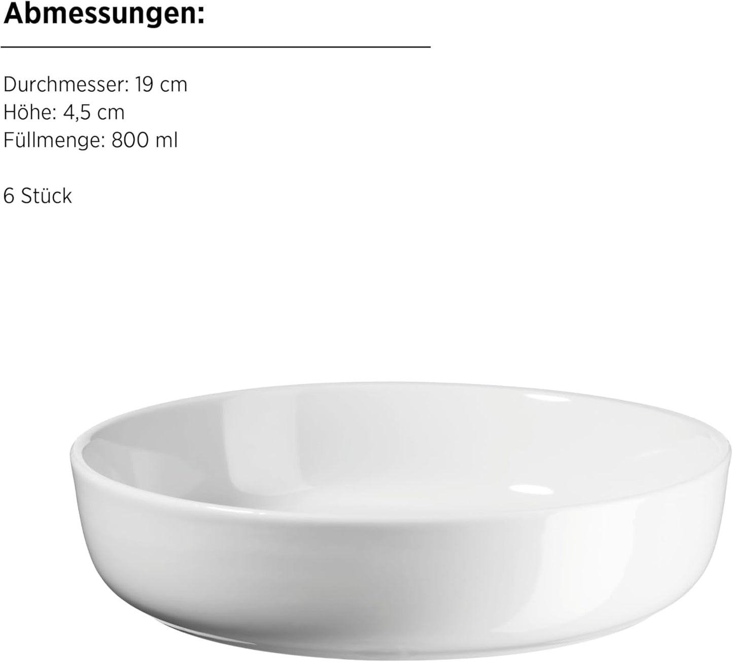 MÄSER, Serie Navina, Geschirrset für 6 Personen, weißes Porzellangeschirr, zeitlos, Porzellan, weiß