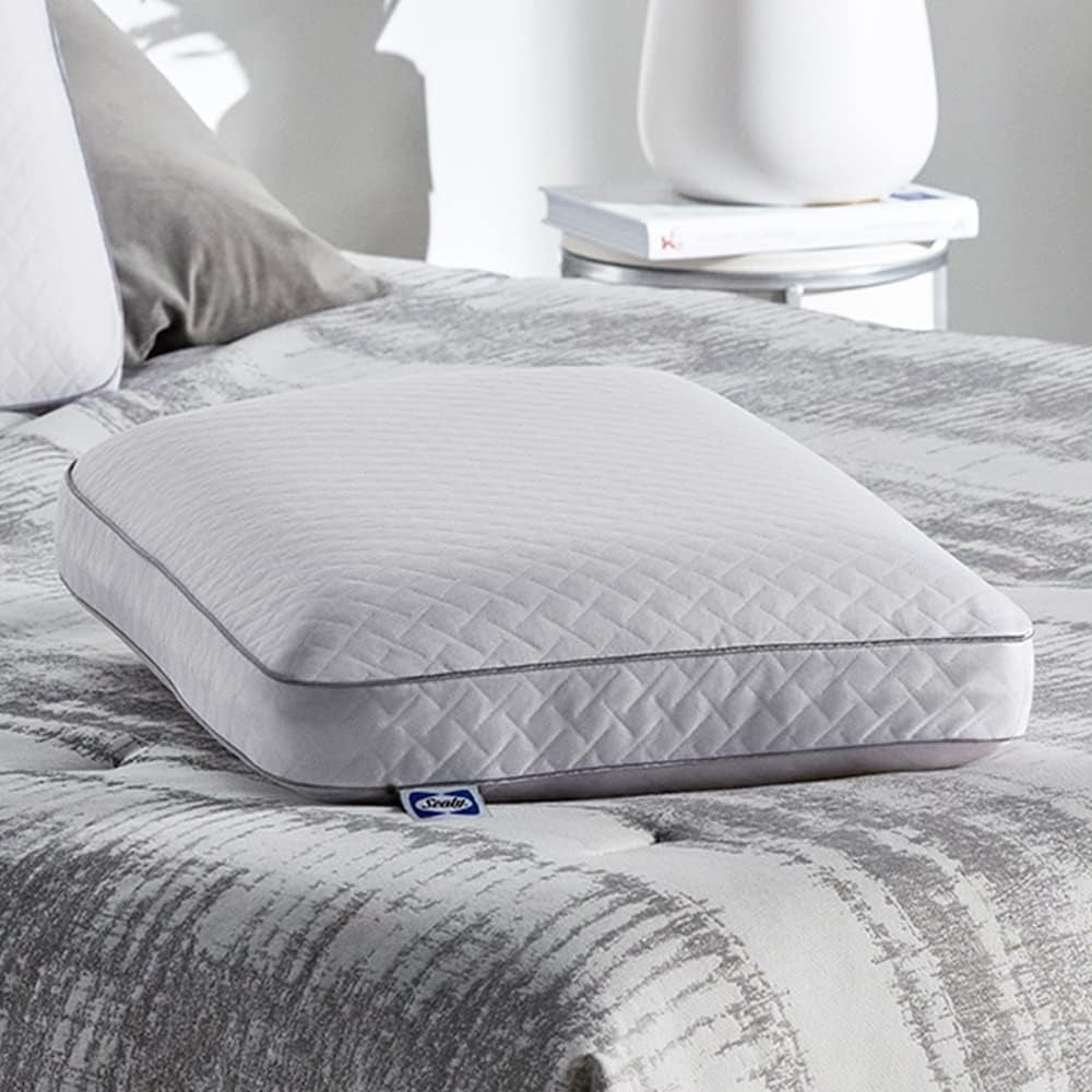 Sealy Essentials Memory Foam-Kissen Standard Weiß 2-teilig Naty Shop Standard-Kissen