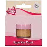 Funcakes Sparkle Dust Classic Gold: Glitzerstaub in Lebensmittelqualität zum Dekorieren von Kuchen, Halal-zertifiziert