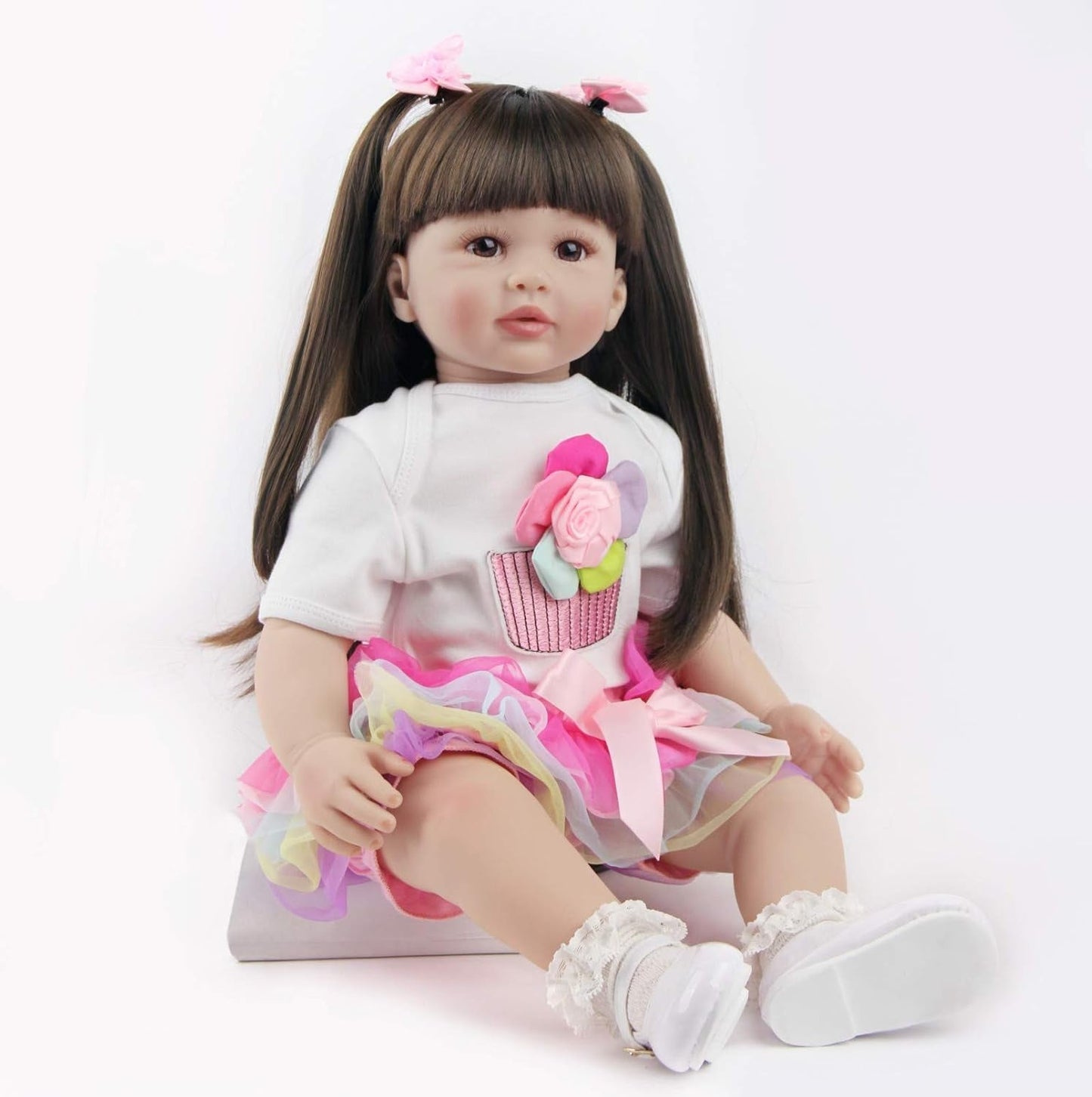 ZIYIUI 24-Zoll-Reborn-Babypuppen, lebensechte Puppen mit weichem Körper, 60 cm handgefertigte Reborn-Babypuppen, Weihnachtsgeschenke