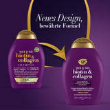 OGX Biotin & Collagen Shampoo (385 ml), Haarstärkendes Shampoo für feines und dünnes Haar OGX Dusche und Bad