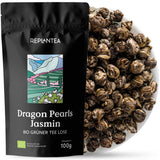 Bio-Tee Jasmin Dragon Pearls (100 g) | Premium-Grüntee in Form handgerollter Jasminperlen | Teespezialität mit zartem Blütenaroma | NEU PFLANZEN