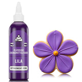 Rote Lebensmittelfarbe 120 ml, hochkonzentrierte und zuckerfreie flüssige Lebensmittelfarbe zum Backen, Kuchen, Makronen, Glasur, Fondant, Kekse, Donuts