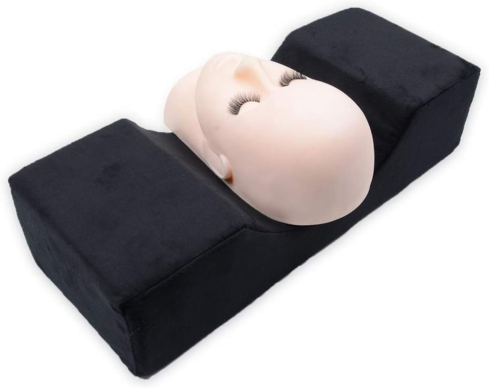 Whiteswan Wimpernverlängerung, ergonomisch, geschwungene Memory-Schaum-Unterstützung, Wohnzimmerkissen, Nackenwimpern, Beauty-Make-up-Kissen, Schlafkissen, Nackenstütze, zervikale orthopädische Kissen, Naty Shop