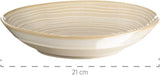 MÄSER 931512 Nottingham Vintage Series Tafelservice für 4 Personen, Kombiservice aus 20 Teilen mit unregelmäßigen runden Formen im Retro-Look, Fliese, Beige