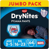 HUGGIES Drynites Nachtwindeln, für Jungen 4-7 Jahre (17-30 kg), 30 Stück Naty Shop 64 Stück 64 Stück