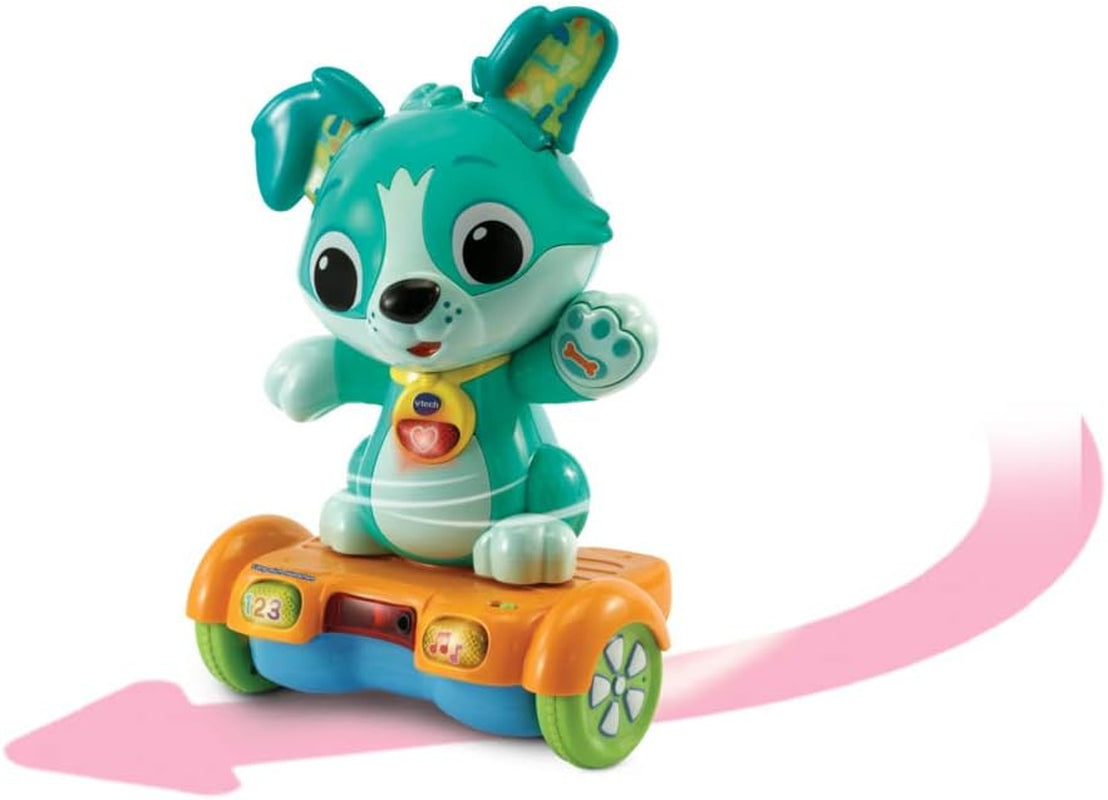 Vtech Baby Catch Me Puppy – Motorisierter Hoverboard-Welpe fördert die Bewegung – Mit beweglichen Ohren, Liedern, Geräuschen und Lerninhalten – Für Kinder im Alter von 12–36 Monaten. Bebe Toys Naty Shop