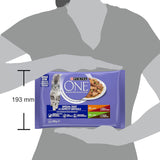 Purina One - Spezialfutter in Sauce Rind/Huhn/Ente und Turkeyhn für Katzen mit Appetit, 340 g