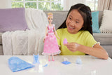 Mattel Disney Princess Toys Cinderella-Modepuppe mit 2 Outfits, 9 Accessoires, 2 Oberteilen mit Clips und 2 Röcken. 2-in-1-Geschichten, inspiriert vom Disney-Film JCR95