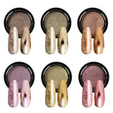 Saviland Chrom-Nagelpulver-Set – rosa Laser-Chrom-Nagelpulver mit Spiegeleffekt, Laser-Nagelkunst, Nagel-Glitzer-Maniküre-Dekorationspulver mit Schwammstäbchen, Nagel-Glitzer-Puder-Nagelstudio