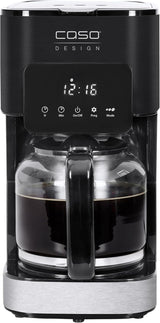 CASO Coffee Taste and Style Espressomaschine mit Permanentfilter, 1,5 l, optimale Brühtemperatur 92-96 °C, Anti-Tropf-System, optimierter Brühkopf, Edelstahl, 12 Tassen