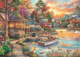 Schmidt Spiele 58553 Chuck Pinson, Shore in the Evening Gold, Puzzle 1000 Teile Puzzle Naty Shop