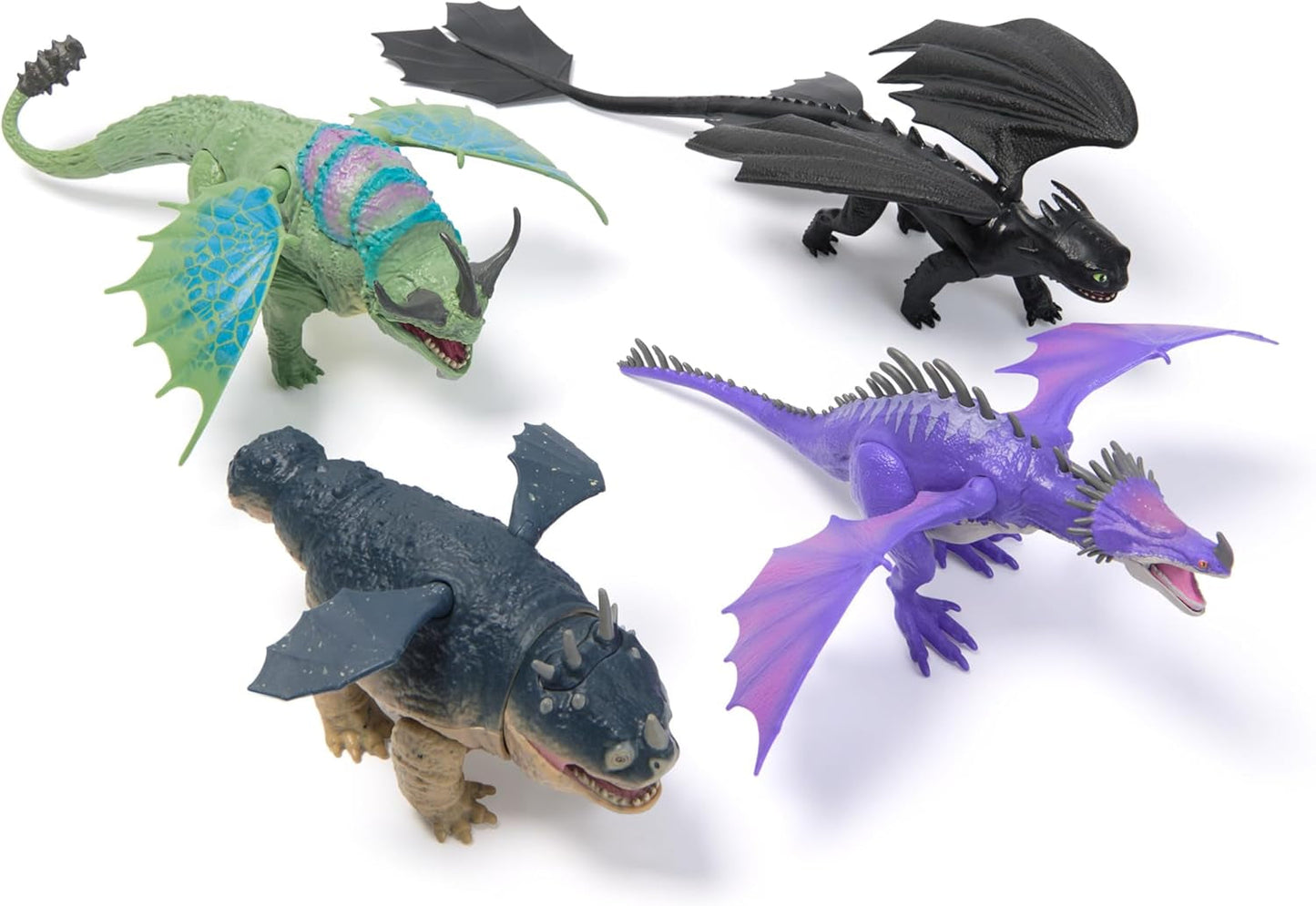 Dreamworks „Drachenzähmen leicht gemacht“, 22 cm lange Grundfigur „Drache ohne Zahn“, Spielzeug für Kinder ab 4 Jahren, Actionfiguren, Naty Shop