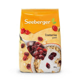 Seeberger, halbierte kanadische Cranberries, fruchtig und süß Naty Shop Dehydrierte Produkte 8 x 350 Gramm