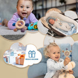 Baby-Beißring mit Schnullerkette – Zahnungshilfe – Babyspielzeug 0–6 Monate – Essentials für Neugeborene – BPA-freies Zahnungsspielzeug – Geschenkideen für Kleinkinder