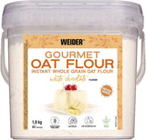Weider Gourmet Haferflocken (1,9 kg) Brownie-Geschmack. Vollkorn-Haferflocken. Proteinquelle mit niedrigem Zuckergehalt.