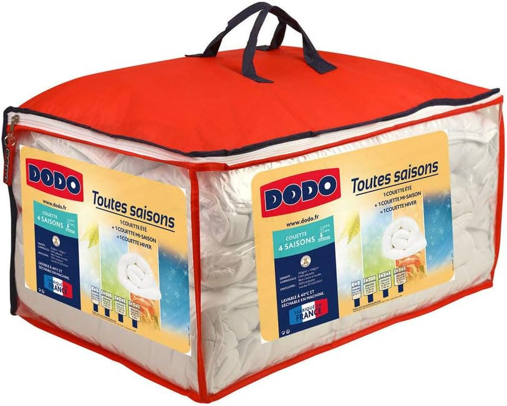 DODO 25665 Für 4 Jahreszeiten Decke 140 x 200 cm Weiß Polyester Bettdecken und Steppdecken Naty Shop 240 x 220 cm