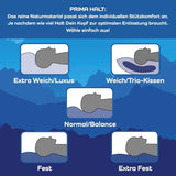 LINEA von Böhmerwald – Cozy – Hochwertiges Balance-Kissen, 40 x 80 cm, 70 % Federn der Klasse 1, 30 % neue Daunen, allergikergeeignet, waschbar bis 60 °C, hergestellt in Deutschland. Naty Shop Standard-Kissen
