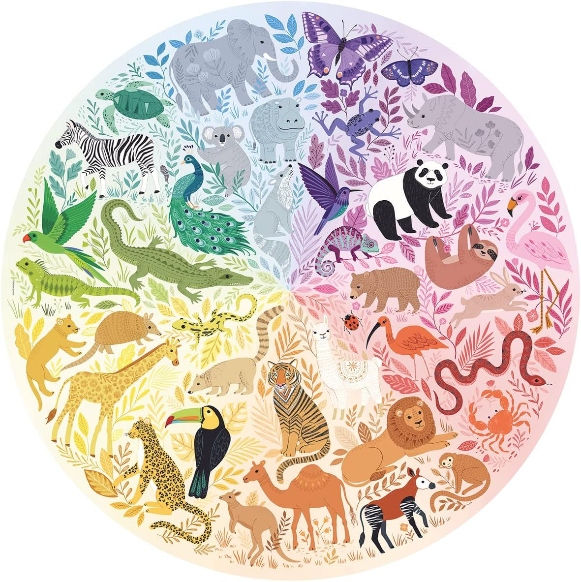 Ravensburger Puzzle 17172 Farbkreis - Tiere 500 Teile Puzzle Naty Shop