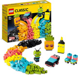 LEGO 11027 Classic Neon Creative Building Set, Brick Box Set, Bauspielzeug mit Modellen: Auto, Ananas, Alien, Rollschuhen, Figuren und mehr, für Kinder ab 5 Jahren. Bausätze Besuchen Sie den LEGO-Store Single