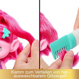 Mattel DREAMWORKS TROLLS Together Strong – Hair-Tastic Queen Poppy Fashion Doll – 15+ Accessoires, Glitzerkamm, waschbares Glitzergel, ab 3 Jahren, HNF25 Naty Shop Dolls