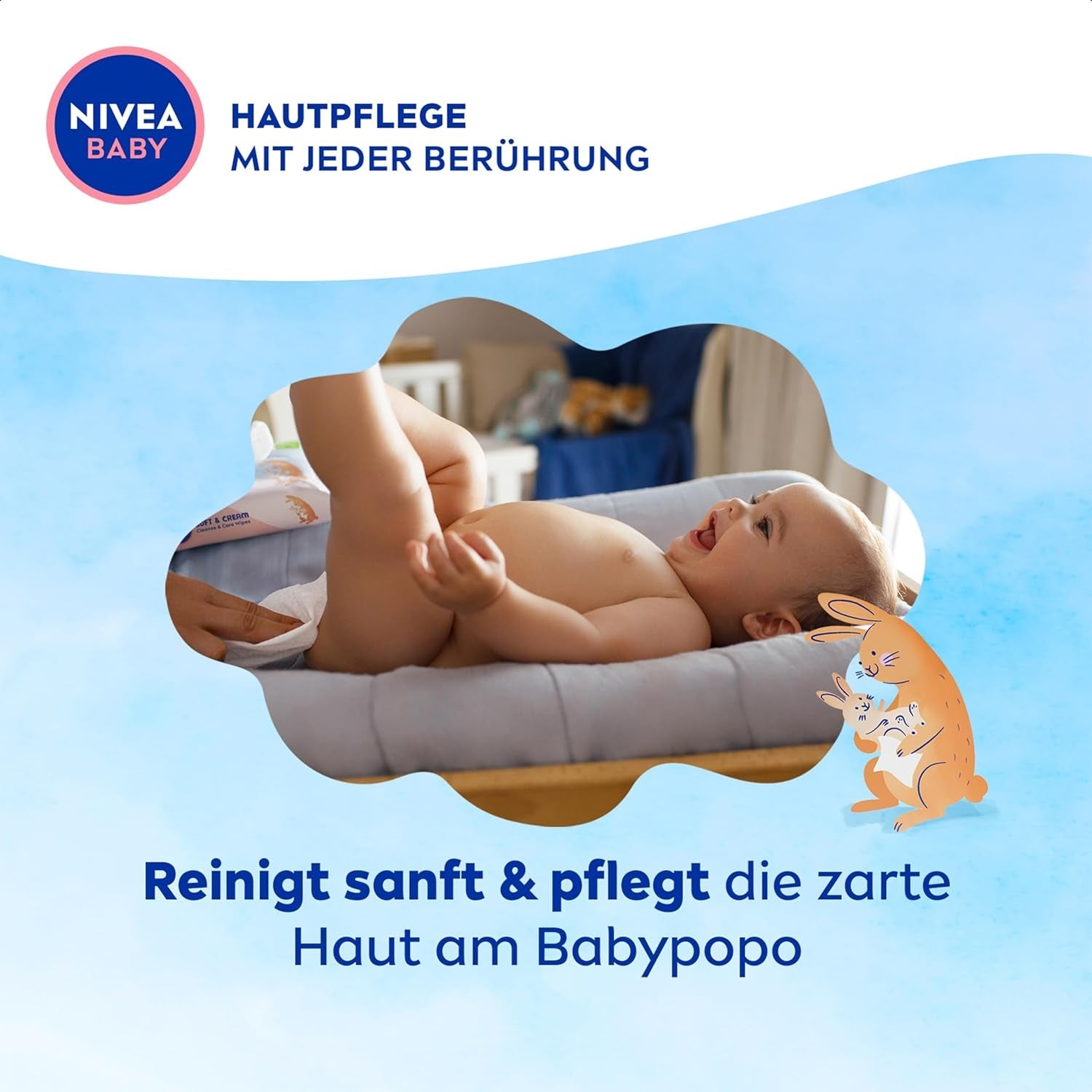 NIVEA Baby Aqua Feuchttücher 4x57 Stück