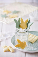 HEITMANN KREATIV - Schokoladenlutscher - Mit pflanzlichen Pulverfarben - Gelb und Grün - DIY-Set - Ostern