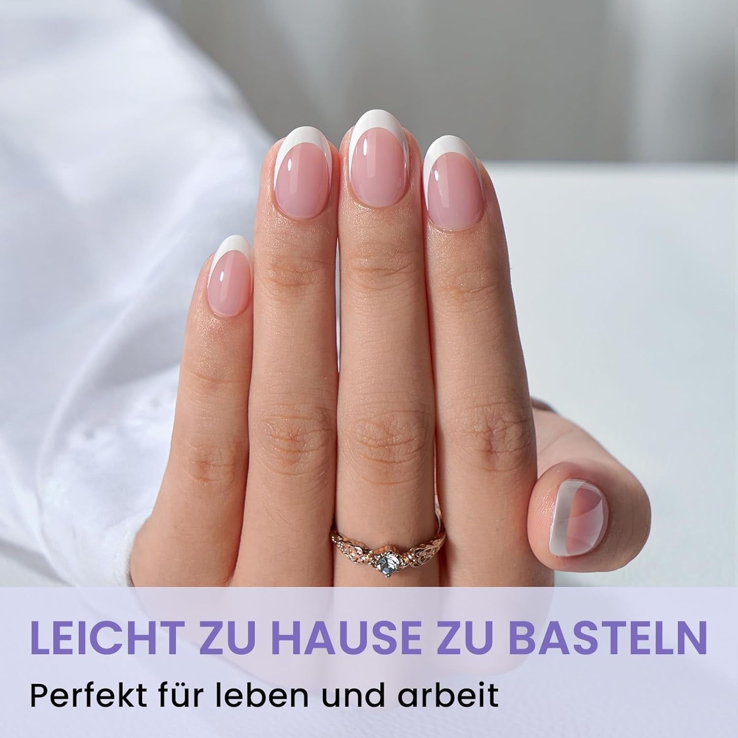 Btartbox Extra kurze Mandel-Nagelspitzen – Volldeckende Gel-X-Soft-XS-Gel-Nagelspitzen – Vorgeformte Halbmatte für breite Nägel Salon 320 Stück