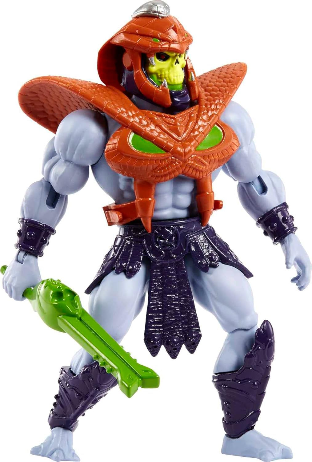 MASTERS of the UNIVERSE Snake Armor Skeletor – 16 bewegliche Gelenke, Retro-Verpackung, Mini-Comic-Buch, für Kinder ab 6 Jahren und erwachsene Sammler, HKM68 Actionfiguren Naty Shop