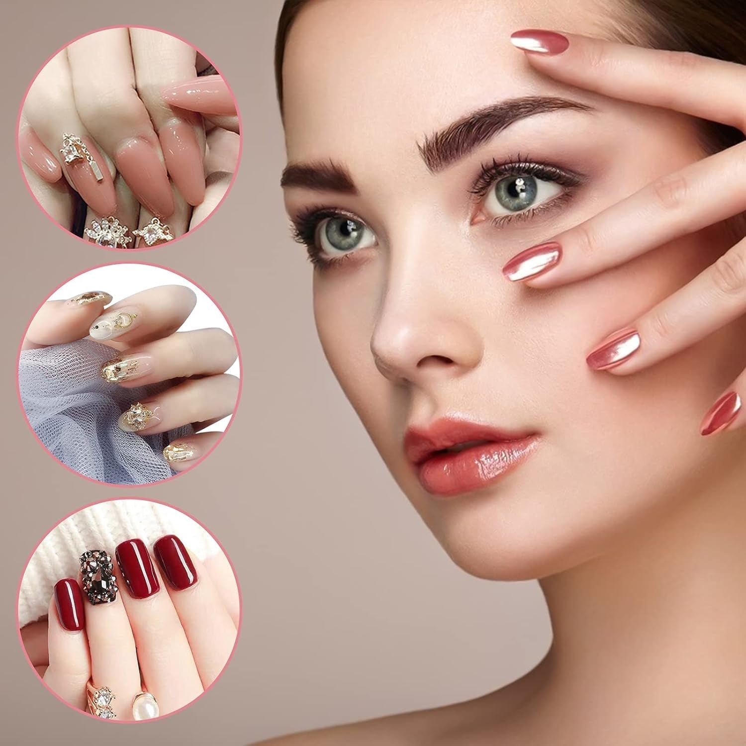 Nagelclips, Maniküre-Clips, transparente Nagelclips, transparente Polygel-Clips, schnell aufzubauende Nagelverlängerungen, Gel-Assistent, 10 Stück