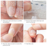 360 Stück transparente selbstklebende Nagelstreifen, Nagelkleber, doppelseitige selbstklebende Streifen, transparent, DIY-Maniküre-Dekoration