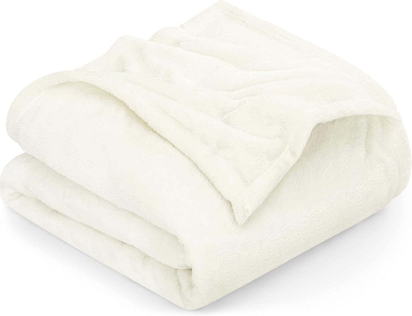 Utopia Bedding Kuschelige Fleecedecke [228 x 228 cm, Grau] Weiche, leichte, warme und flauschige Decke, bequeme und atmungsaktive Decke für Bett, Sofa, Couch, Betten und Decken. Besuchen Sie den Utopia Bedding-Store, elfenbeinfarben, 228 x 167 cm