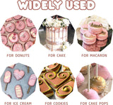 Flüssiger essbarer Glitzer – 6 Metallic-Farben, flüssiges essbares Glitzerpulver zum Dekorieren von Kuchen, Backen, Macarons – metallische Lebensmittelfarbe, Glitzerfarben für Kekse, Fondant, Kuchen, Muffins