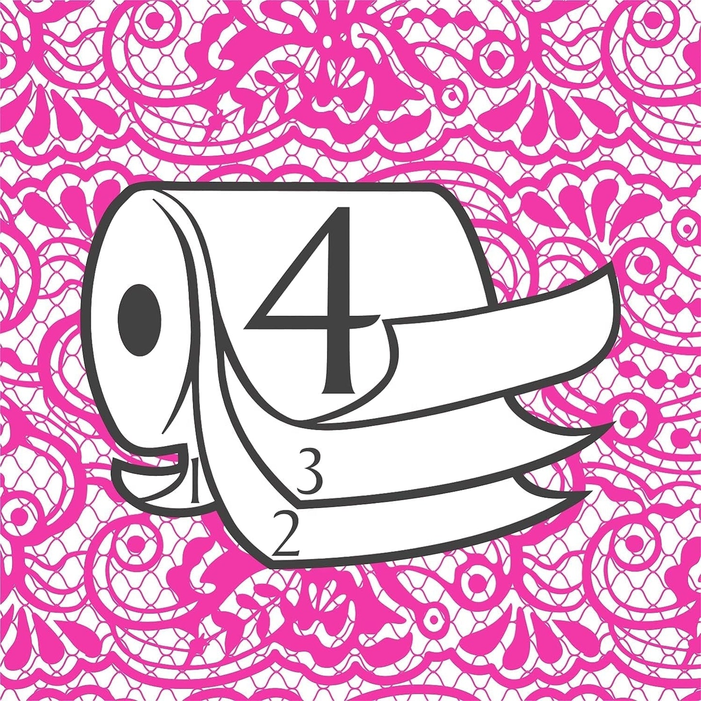 Toilettenpapier Renova 4 Schichten weiß dekoriert duftend – 12 Rollen Rolle Blanco Decorado Perfumado