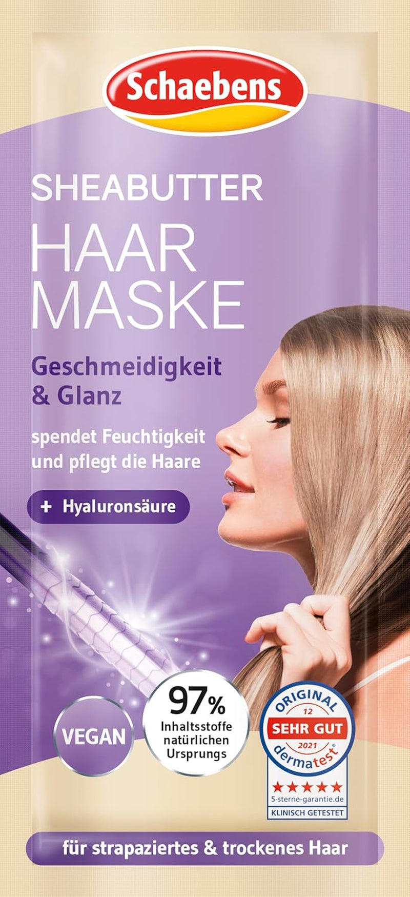 Sheabutter-Haarmaske – Geschmeidigkeit und Glanz – für strapaziertes und trockenes Haar VEGAN Naty Shop Haarmaske Standardtitel