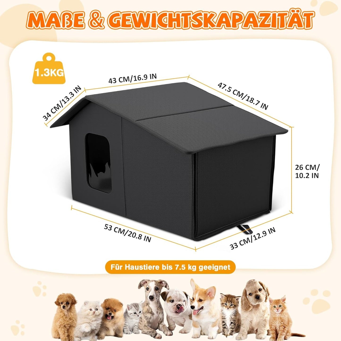 Decken und Möbel, Haustiere, Höhlen und Häuser, Katzen, Betten für Katzen, Katzenbetten, Matratzen