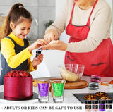Essbarer Glitzer-Glitter – 4 Farben essbares Glitzerpulver, Glitzerpulver für Getränke, Lebensmittel, Kuchen – essbares metallisches Lebensmittelfarbpulver zum Backen, Cocktails – 5 g/Flasche