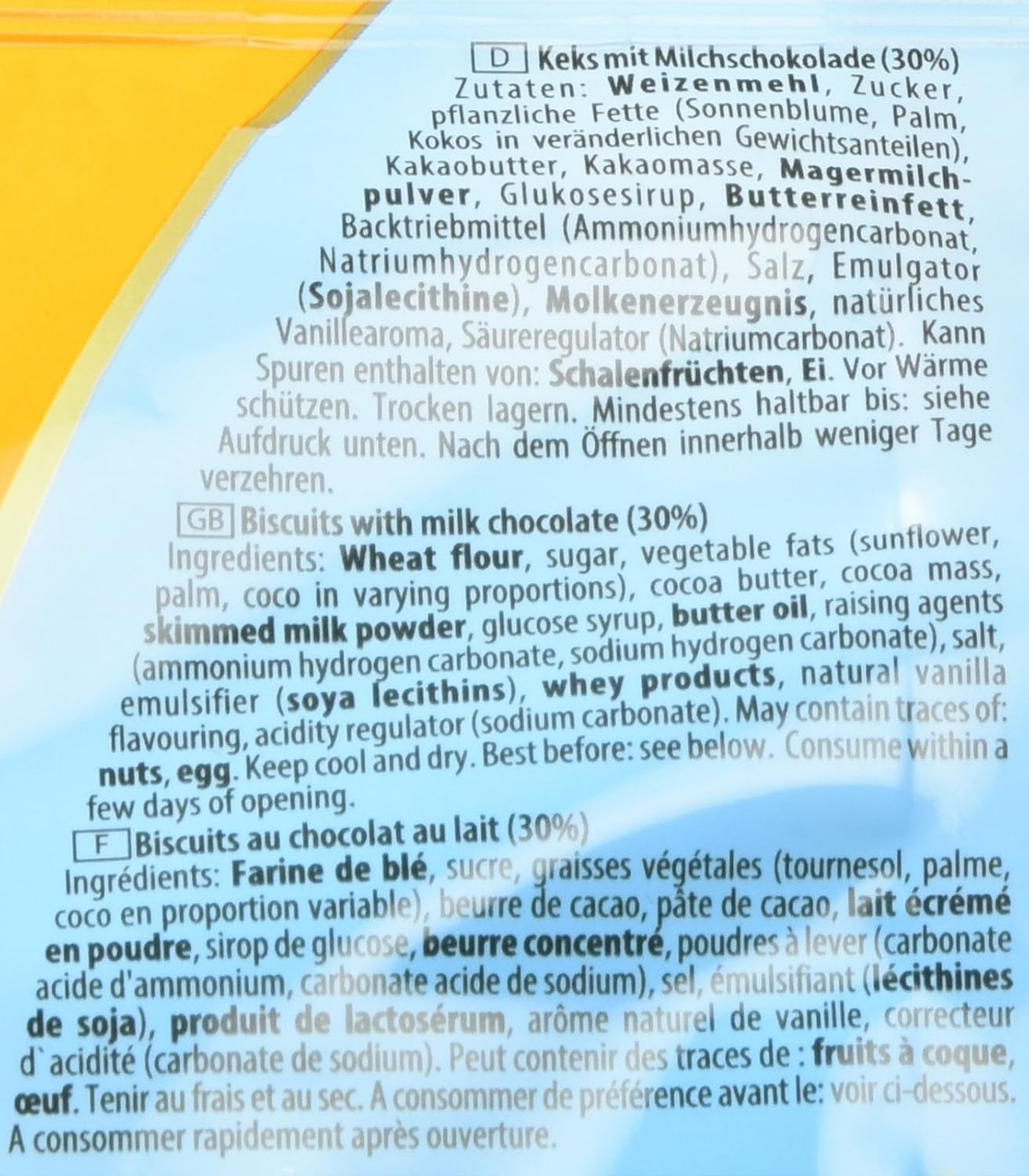 Griesson Schokoladen-Minikekse, 12er-Pack (12 Beutel x 125 g)