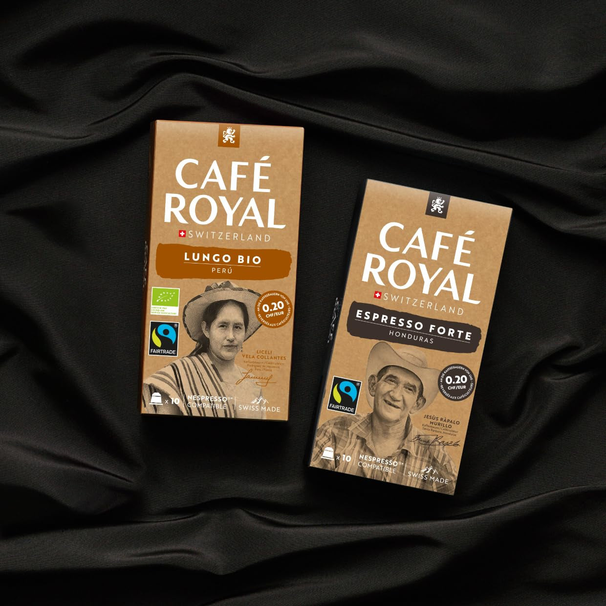 Café Royal Peru Lungo Bio – Nespresso®-kompatible Kaffeekapseln, 100 % Arabica aus Peru, cremig, Intensität 5/12, Fairtrade, 100 Kapseln